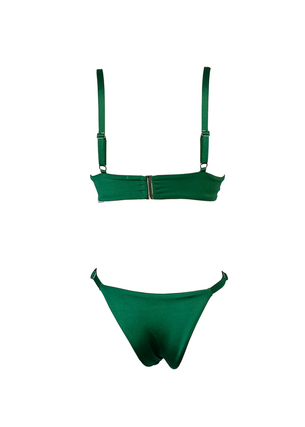 Ariel Strappy Botton Green